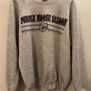 Vintage 90s Purple Moose Sweatshirt Ocean City MD Jerzees USA Made Mens XL
